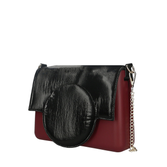 Torebka O bag glam Bordeaux