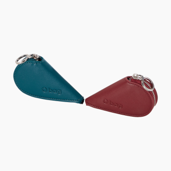 Portmonetka caroline Sintetio nappa easy Laguna blue rosso scarlatto