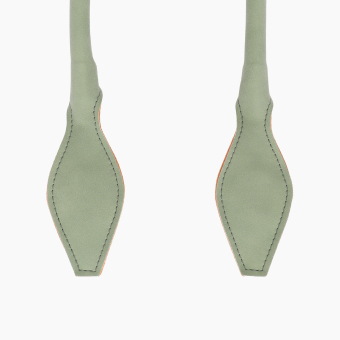 Uchwyty Długie A Rombo Tessuto Sintetico Suede Matcha