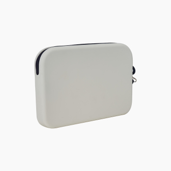 Kosmetyczka O Bag Fiesta Silicone Bianco/Blu Navy