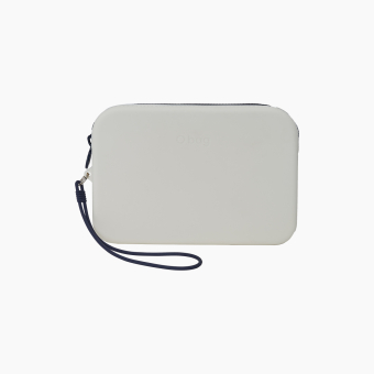 Kosmetyczka O Bag Fiesta Silicone Bianco/Blu Navy