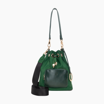 Torebka O Bag Natro O Bag Pom Pon Nylon+ Forest Green