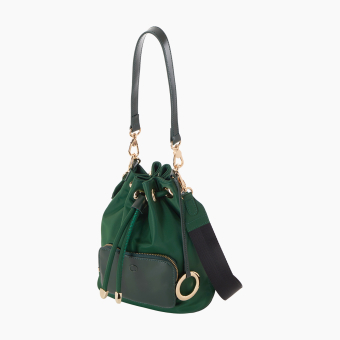 Torebka O Bag Natro O Bag Pom Pon Nylon+ Forest Green