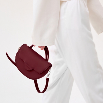 Torebka O bag praga Gommato Bordeaux