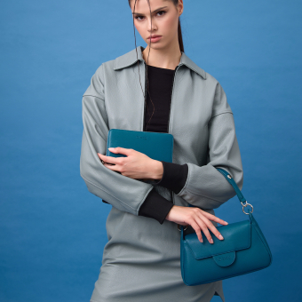 Torebka O bag paris Sintetico nappa easy Laguna blue