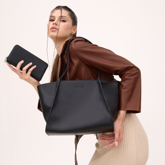 Torebka O bag istanbul Sintetico nappa easy Nero