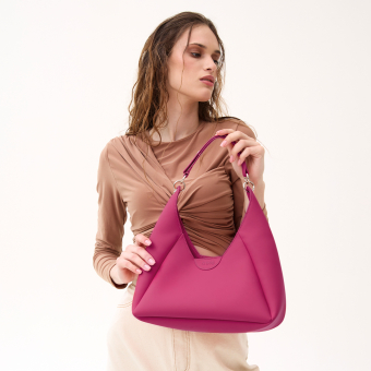 Torebka O bag ginevra Gommato Fucsia rose