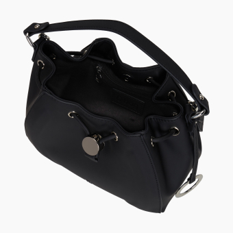Torebka O Bag Joy Tessuto Gommato Black
