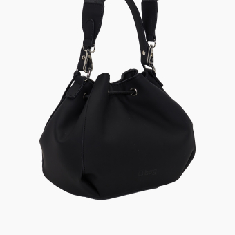 Torebka O Bag Joy Tessuto Gommato Black