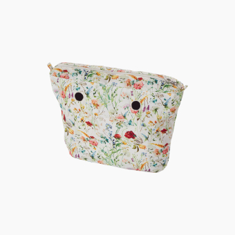 Organizer O Bag Mini Tessuto Wild Flowers Milk