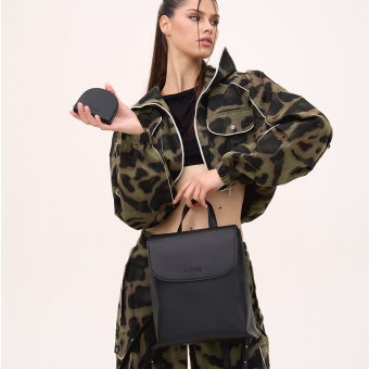 Plecak O bag budapest Sintetico nappa easy Nero