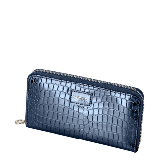 Portfel O wally Reflective coconut print Blue navy