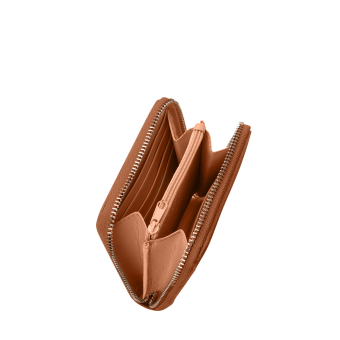 Portfel O half wally Reflective coconut print Bronze