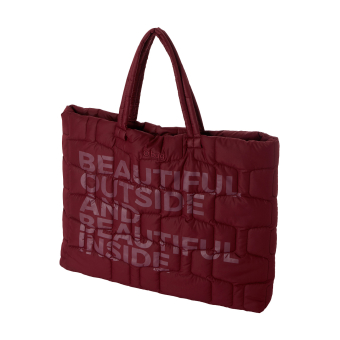 Torebka O bag blow Tessuto nylon trapuntato Bordeaux