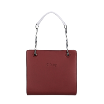 Torebka O bag double Bordeaux