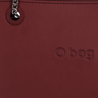 Torebka O bag double Bordeaux