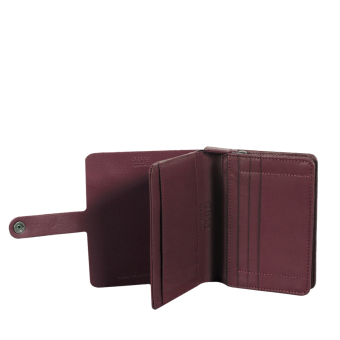 Portfel O hug donna tiny texture Bordeaux
