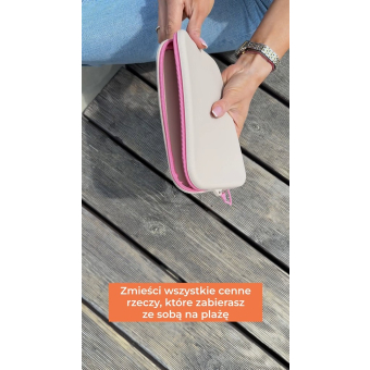Kosmetyczka O Bag Fiesta Silicone Sabbia/Pink