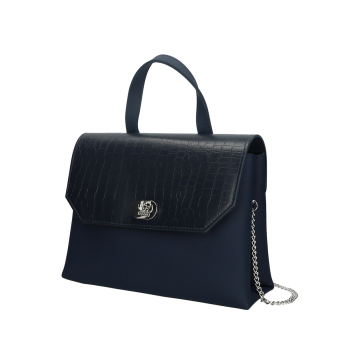 Torebka O bag smooth mini Blu navy