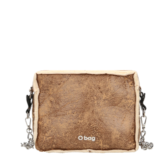 Torebka O bag glam Effetto montone Biscotto