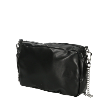 Torebka O bag glam Simil pelle nappa Nero