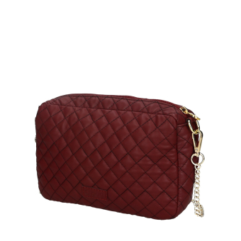 Torebka O bag glam Effetto nappa matelasse Bordeaux oro