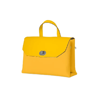 Torebka O bag soft smooth mini con pattina Ocra