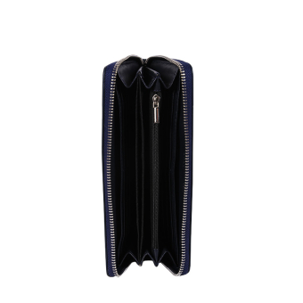 Portfel O wally Simil pelle vernice Blu navy
