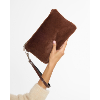Kosmetyczka O bag Fibra double Marrone scuro