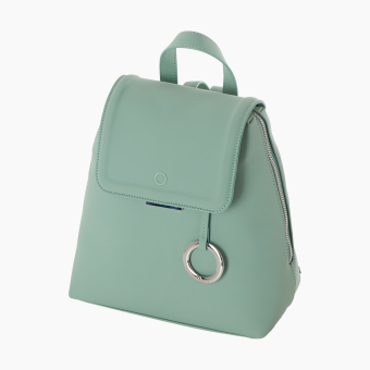 Plecak O Bag Chilly Tessuto Gommato Matcha