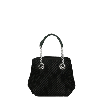 Torebka O bag camden ecopelle Texture tiles Nero