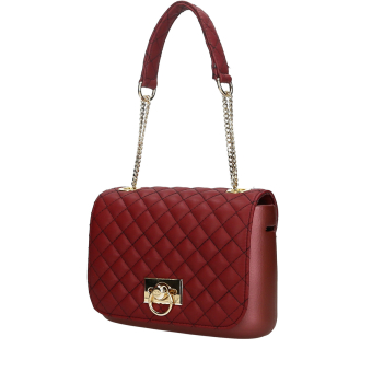 Torebka O bag pocket Bordeaux metal