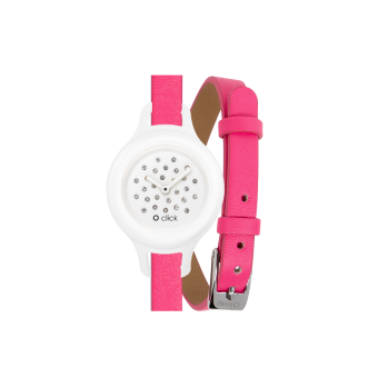 Zegarek O clock click shift Fluo fucsia