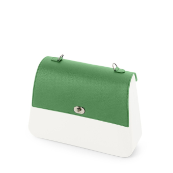 Klapka O bag queen Saffiano Verde inglese