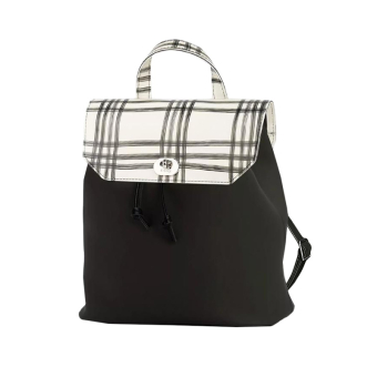 Plecak O bag soft ride Pattina check Bianco