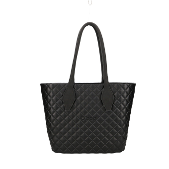 Torebka O bag urban midi matelasse Nero