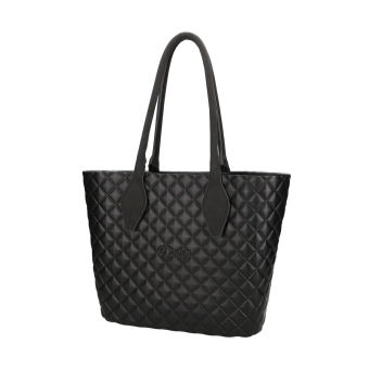 Torebka O bag urban midi matelasse Nero