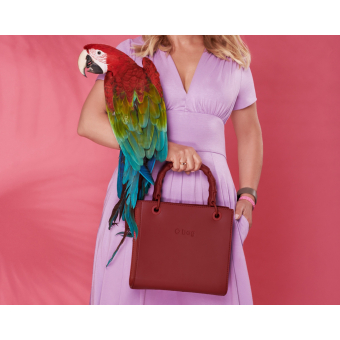 Torebka O bag double Bordeaux
