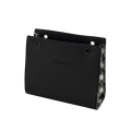 Body O bag double ecopelle Saffiano stampato Nero check