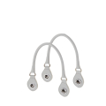 Uchwyty krótkie con anello Sintetico effetto nappa Easy Light grey