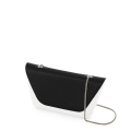 Klapka O bag sheen Saffiano con catena Nero