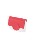 Klapka O bag pocket Circle simil pelle nappa Granatina