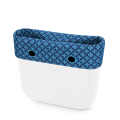 Opaska O bag mini Sangallo su denim Azzurro