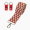 Pasek Naramienny Regolabile 80/120 + Clip Ecopelle Tomato Tessuto Disegno Pavone Tomato