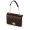 Klapka O bag glam Matelasse effect fabric flap with wrist strap Dark brown oro