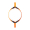 Pasek do zegarka O clock Time Activeelastico Fluo arancione