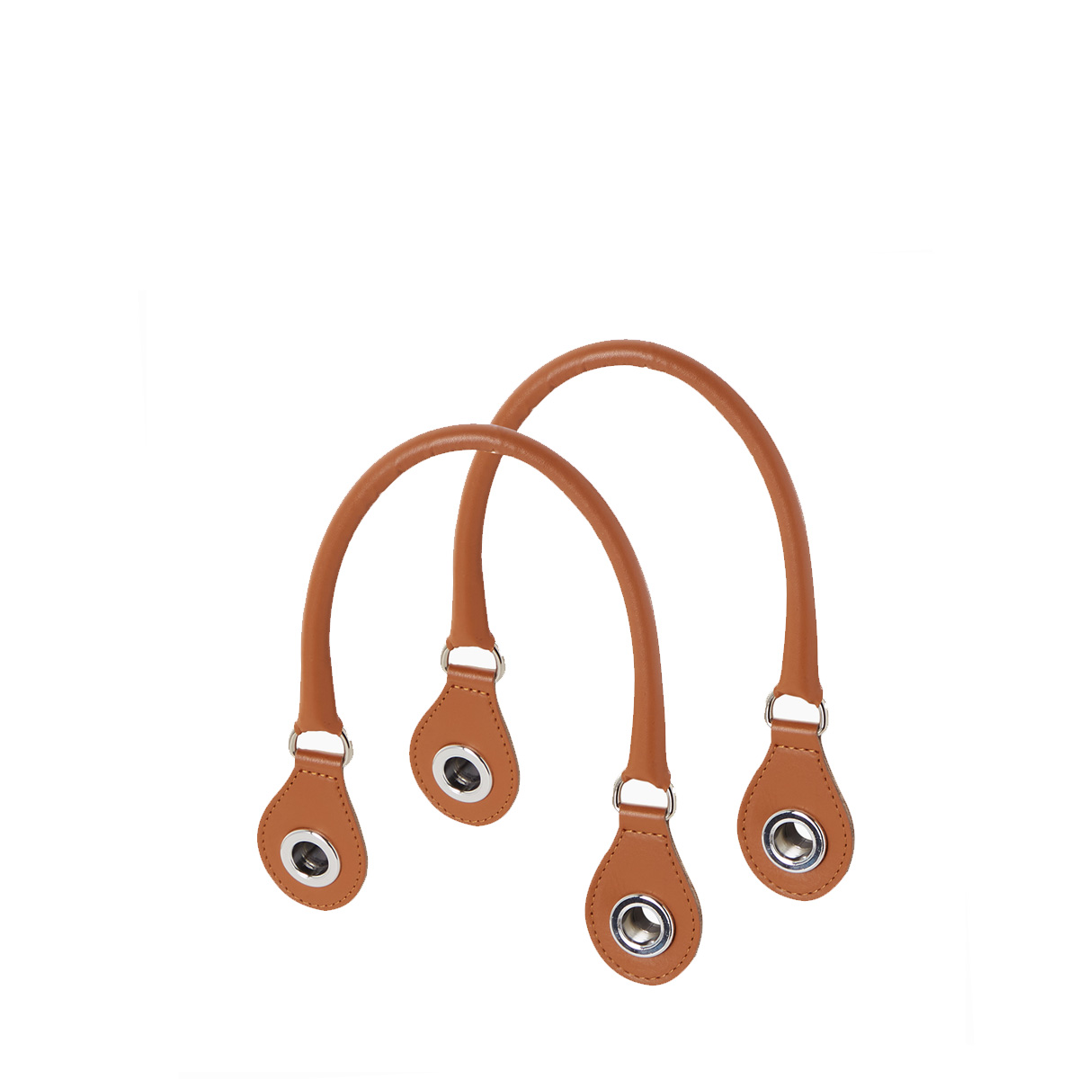 Uchwyty krótkie con anello Sintetico effetto nappa Easy Burnt red