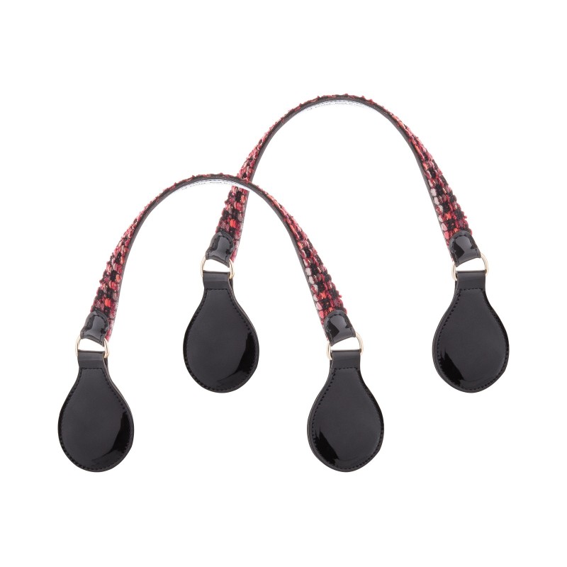 Uchwyty Obag Micro lurex Rosso