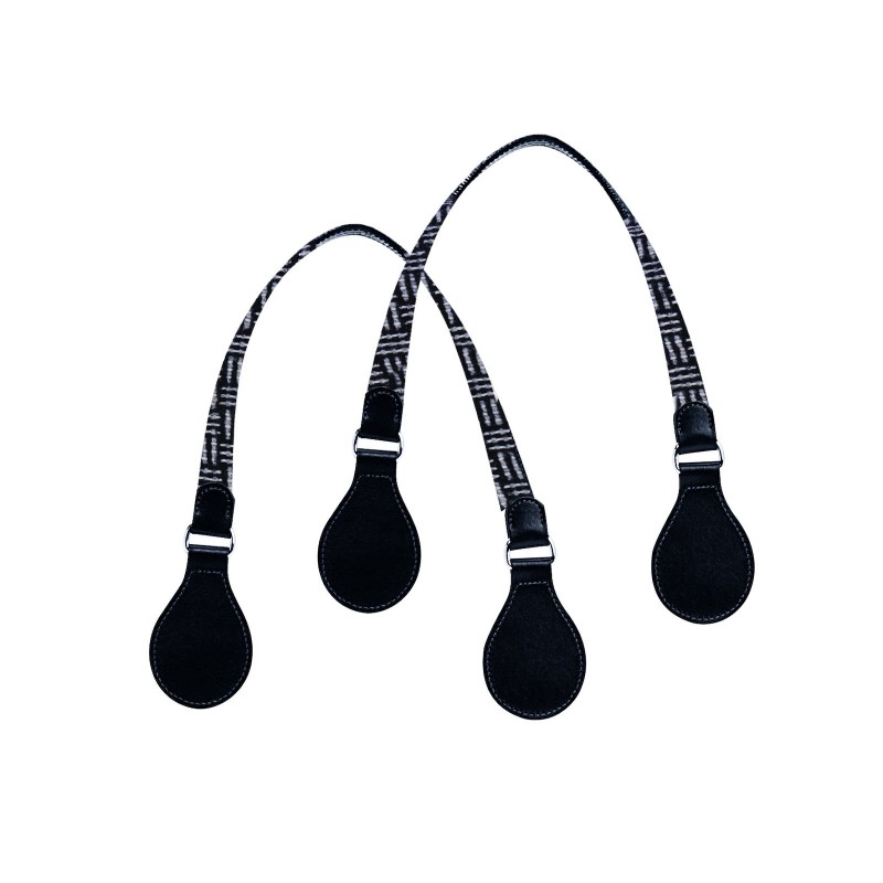Uchwyty krótkie Retro optical Bianco nero