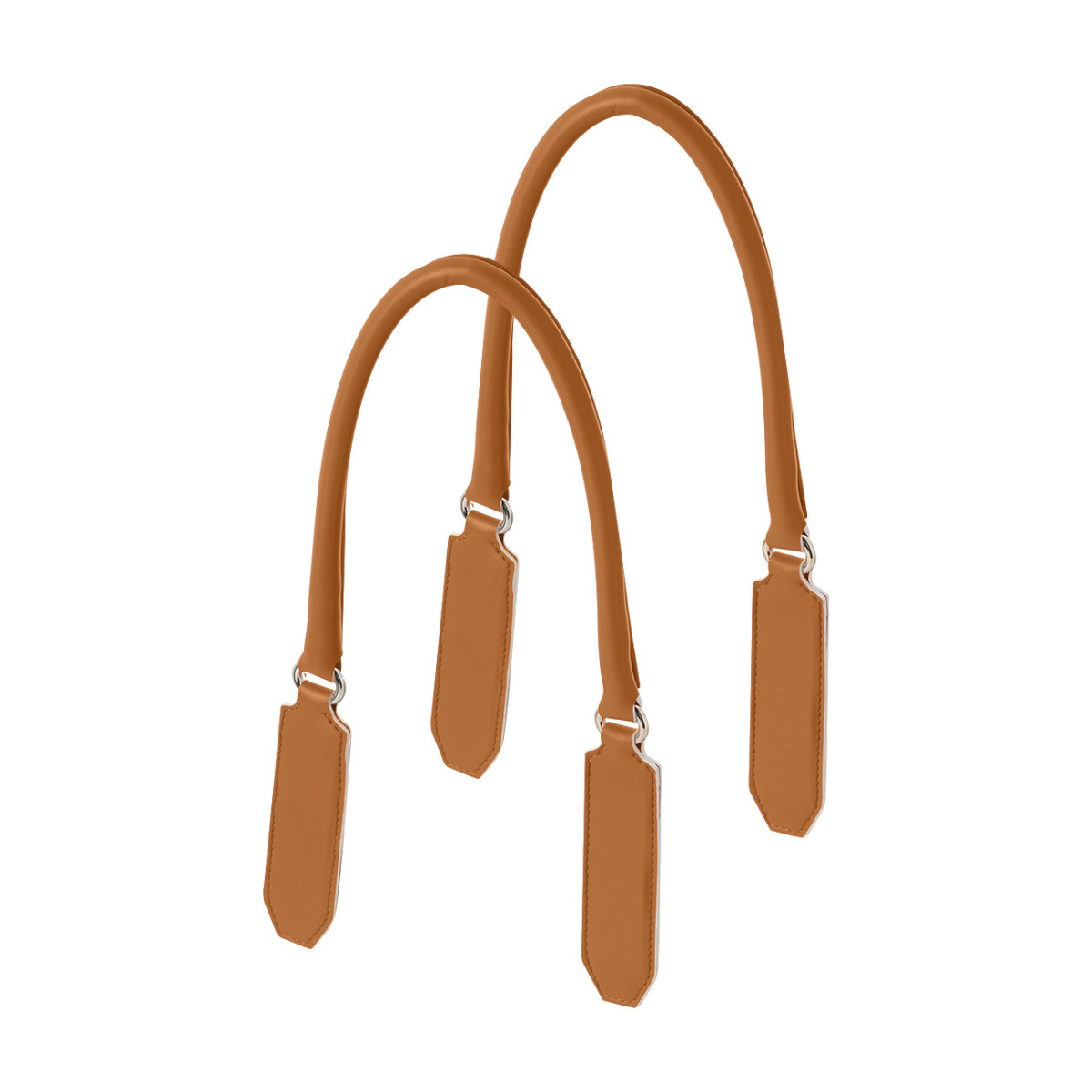 Uchwyty Piatto tubolare con anello simil pelle nappa Biscotto